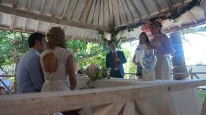 Borgerligt bröllop i spanska och tyska i Zahara de los Atunes, Tarifa, Cadiz