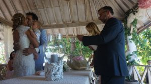 Borgerligt bröllop i spanska och tyska i Zahara de los Atunes, Tarifa, Cadiz